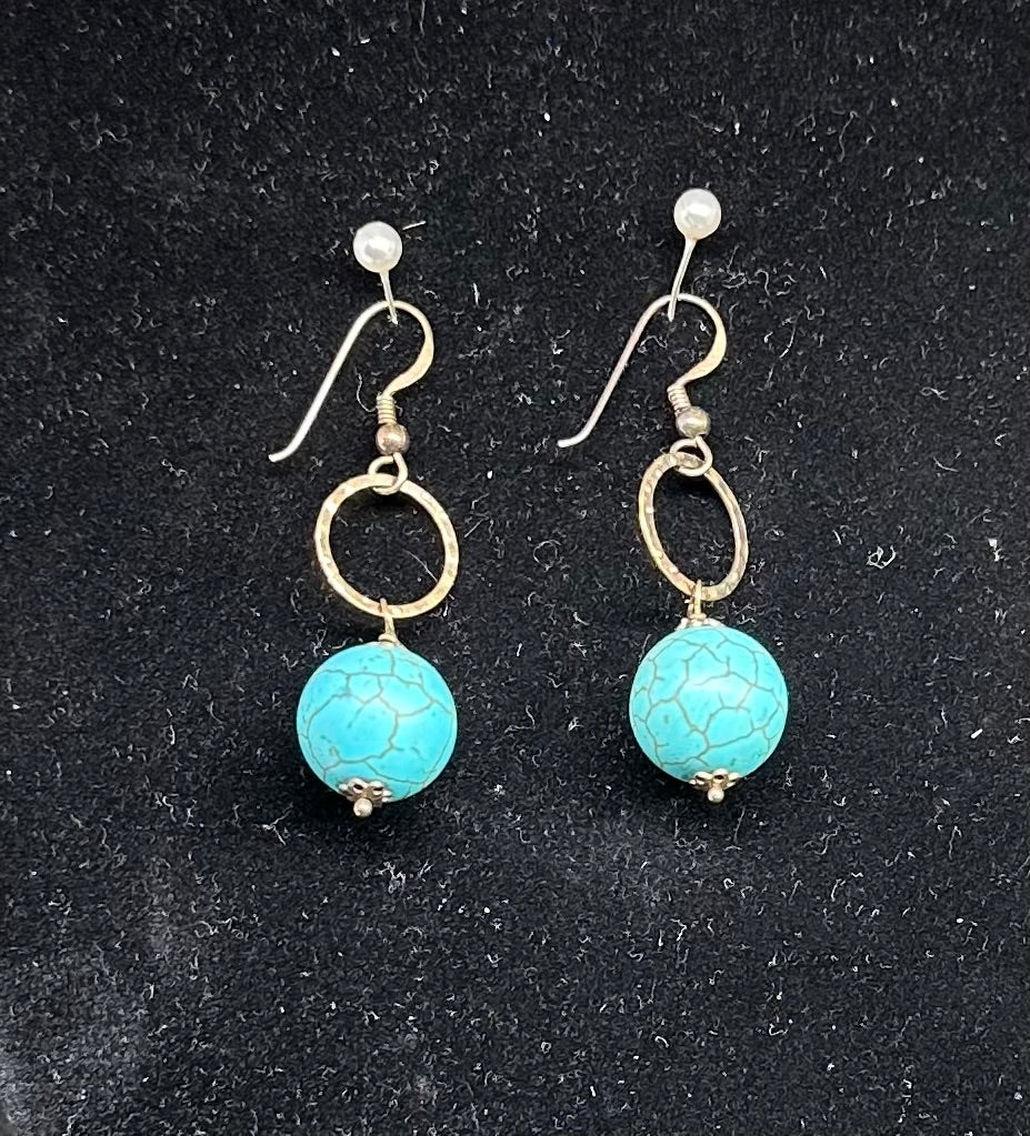 Turquoise drop earrings
