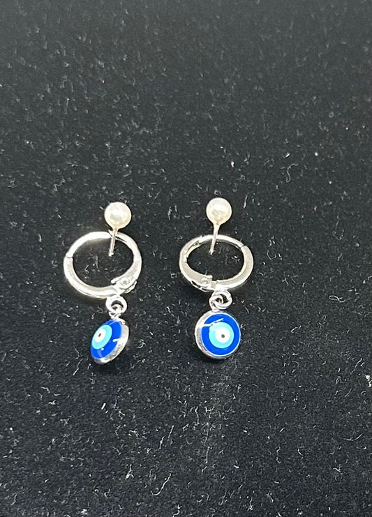 Evil Eye Hoop Earrings