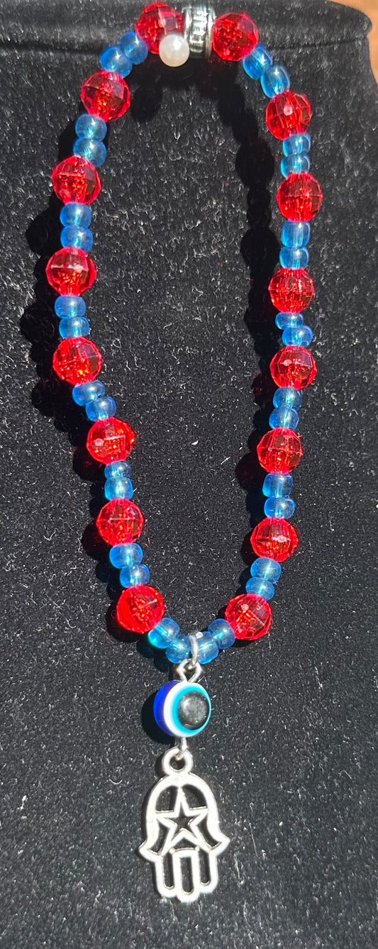 Beaded hamsa Bracelet