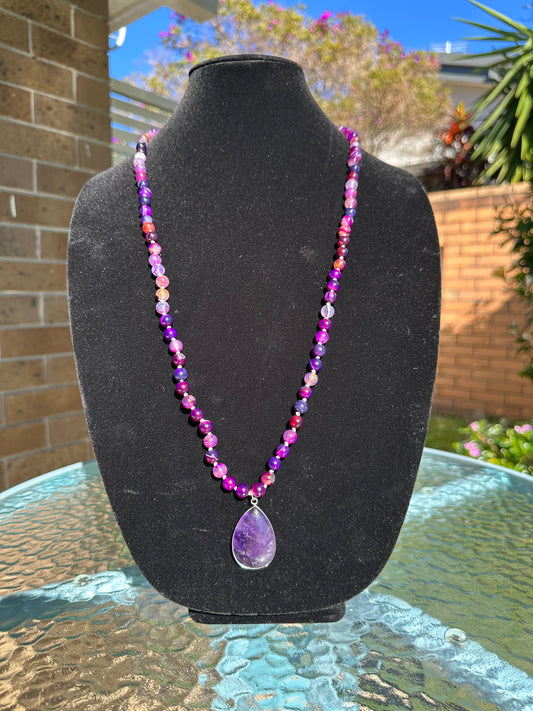 Natural Amethyst Mala
