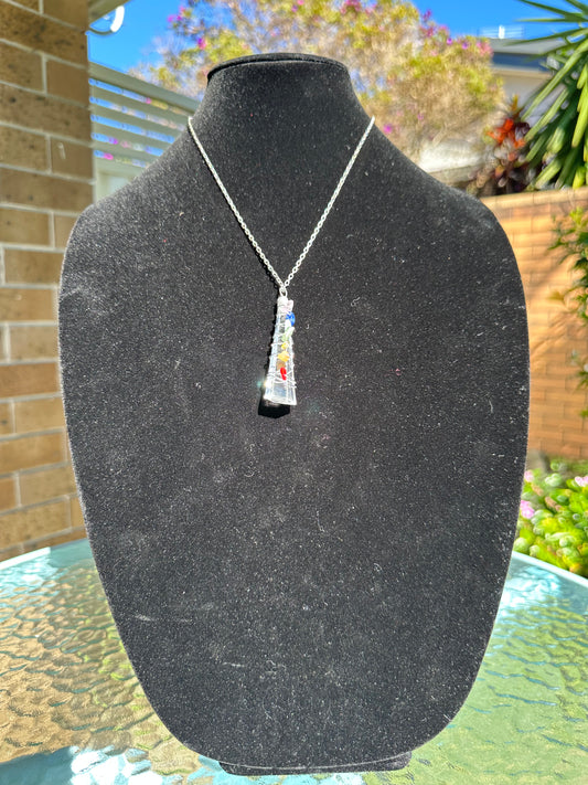 Stirling Silver Chakra Necklace