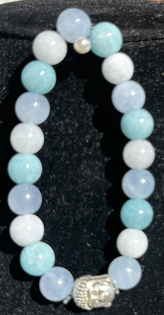 Aventurine and Buddha head Bracelet