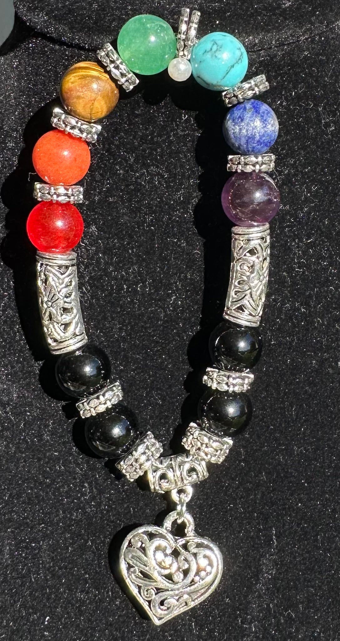 Chakra with heart Bracelet