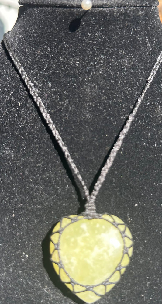 Aventurine love heart  Necklace