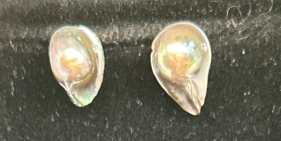 Keshi Pearl Stud Earrings