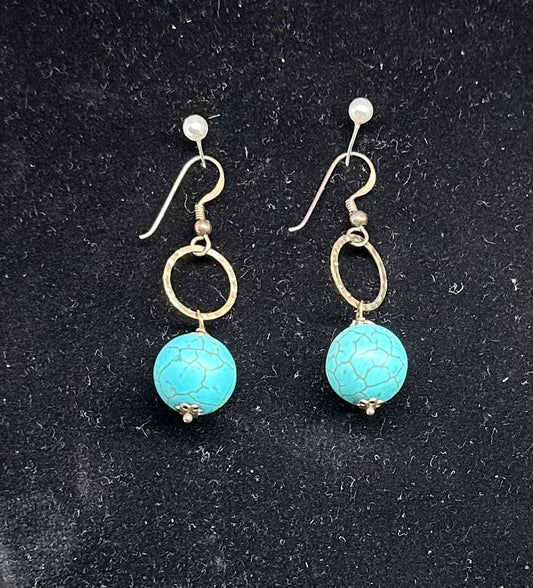 Turquoise drop earrings