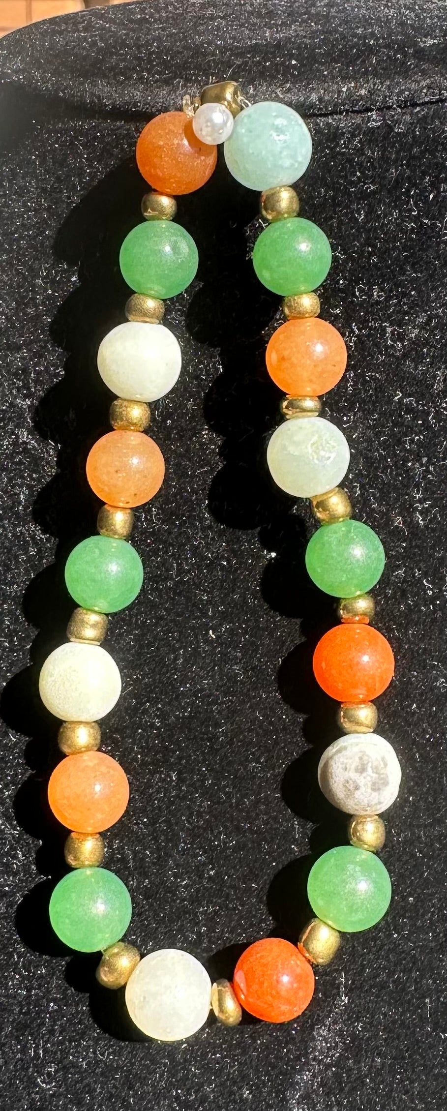 Labradorite, Grey agate  and moonstone Bracelet